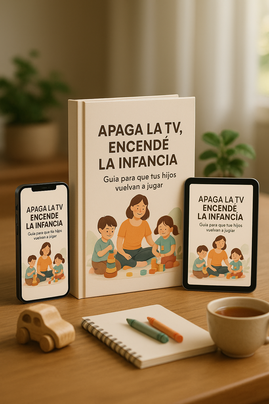 Apaga la TV, encendé la infancia: Guía para que tus hijos vuelvan a jugar (+Pack exclusivo de 12 regalos 🎁)